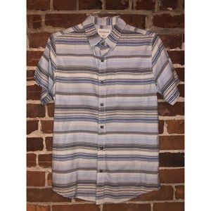 on the byas striped collared shirt